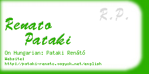 renato pataki business card