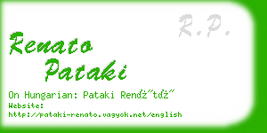 renato pataki business card